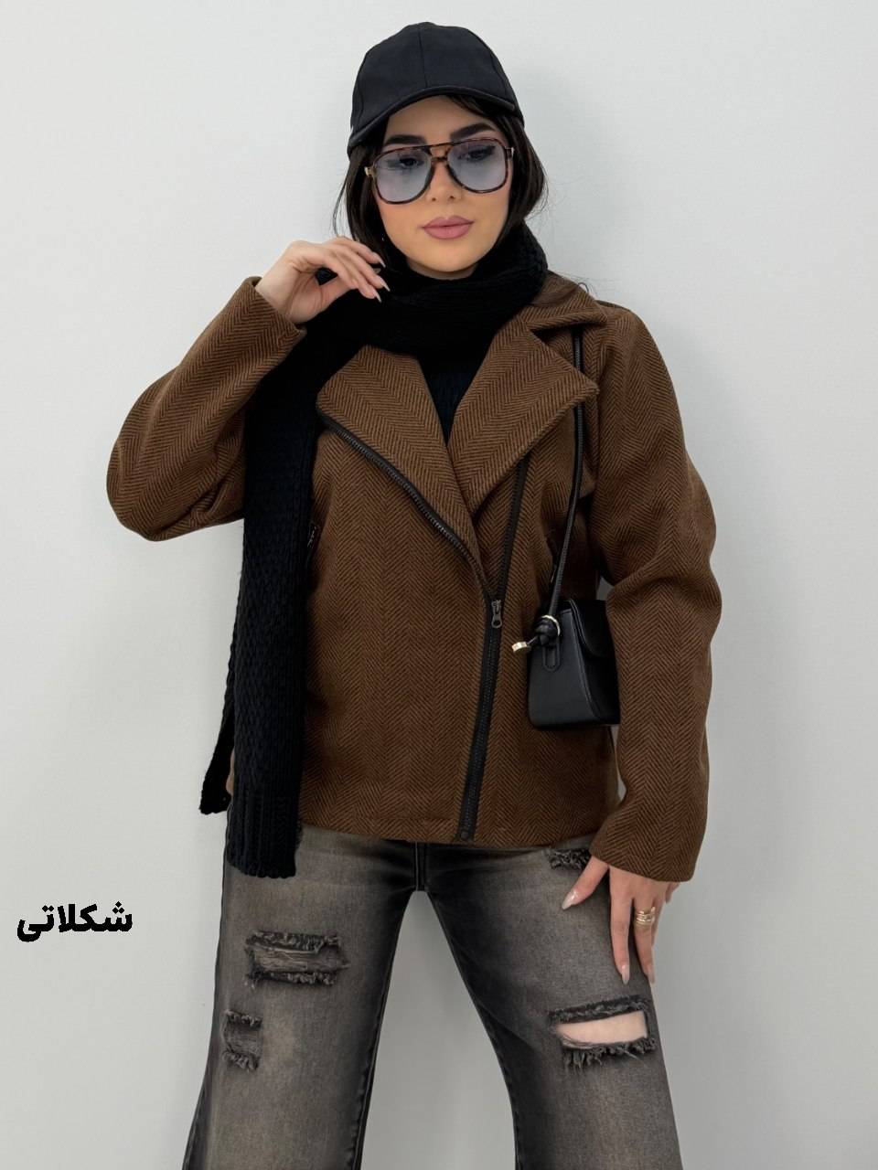 کت پاییزه  زنانه فوتر جناقی  مدل هستیا