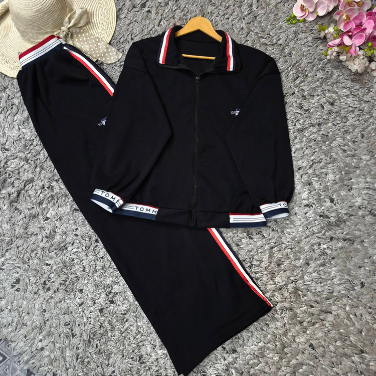 ست زنانه بامبر وشلوار اویشو با کیفیت مدل تامی tommy