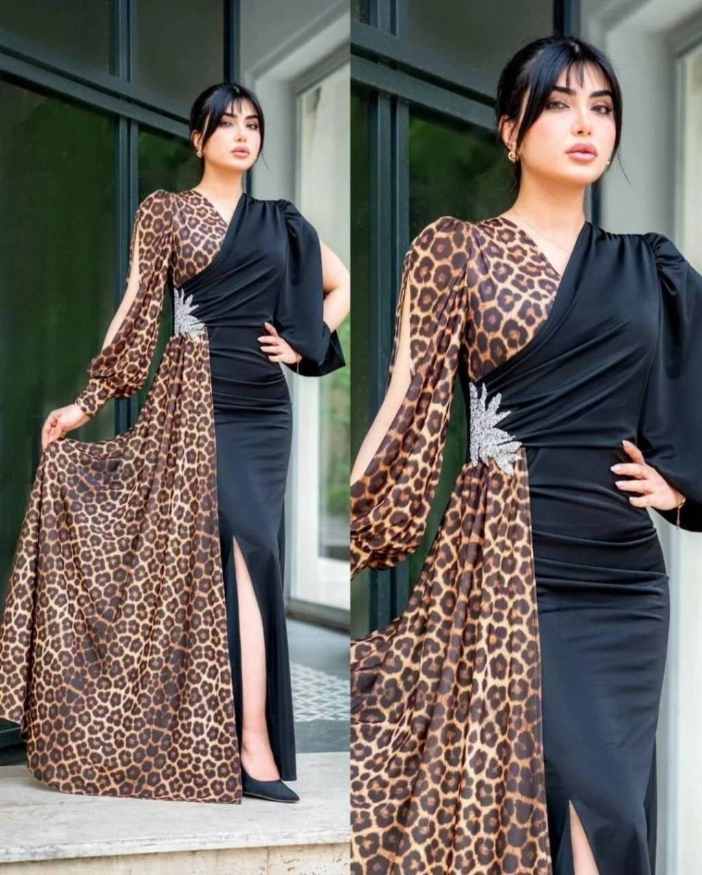 ماکسی مجلسی زنانه کرپ‌کش  و غواصی پریاس