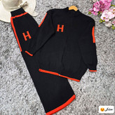 ست بامبر و شلوار زنانه بافت اکریل باکیفیت مدل h
